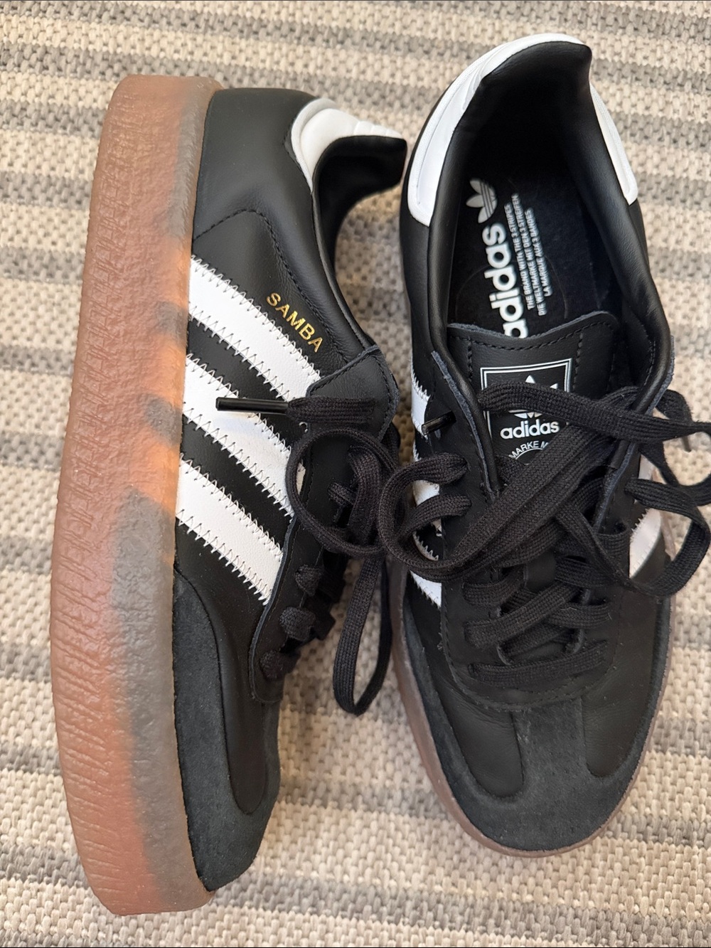 NEW Adidas Samba Women’s Shoes - Black/White
